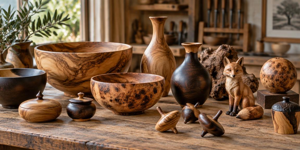 Créations artisanales en bois tourné — Les bois d'Olivier